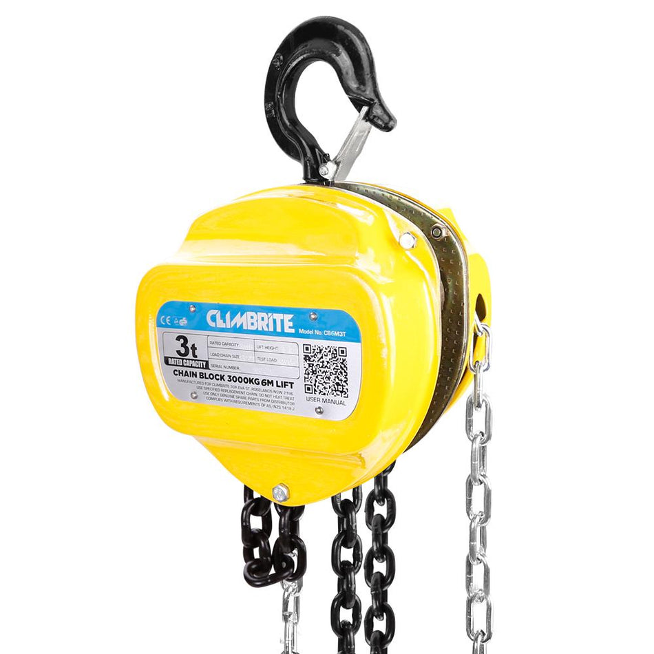 Climbrite - Chain Block 3T 6M Hire
