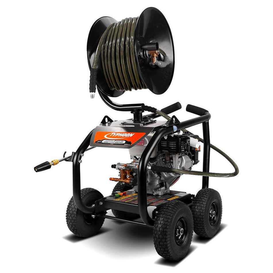 Typhoon - 30M High Pressure Hose Reel + 3000PSI Washer Hire