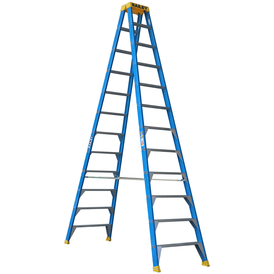 Bailey Fibreglass Double-Sided Ladder 3.6M Hire